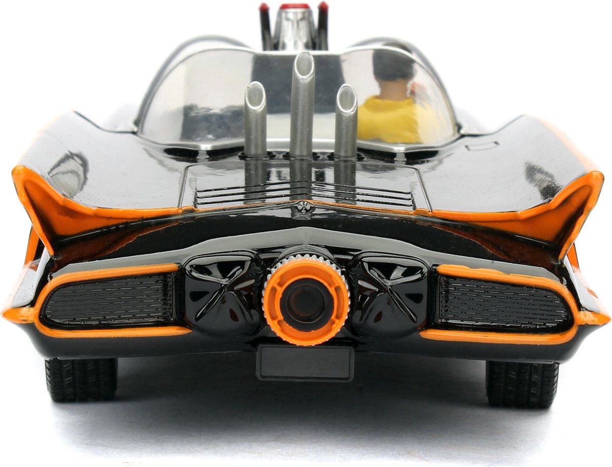 Top1Toys Jada auto Batman 1966 Classic Batmobile 1:24 die cast grijs - Zwart