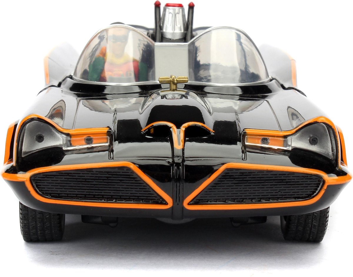 Top1Toys Jada auto Batman 1966 Classic Batmobile 1:24 die cast grijs - Zwart