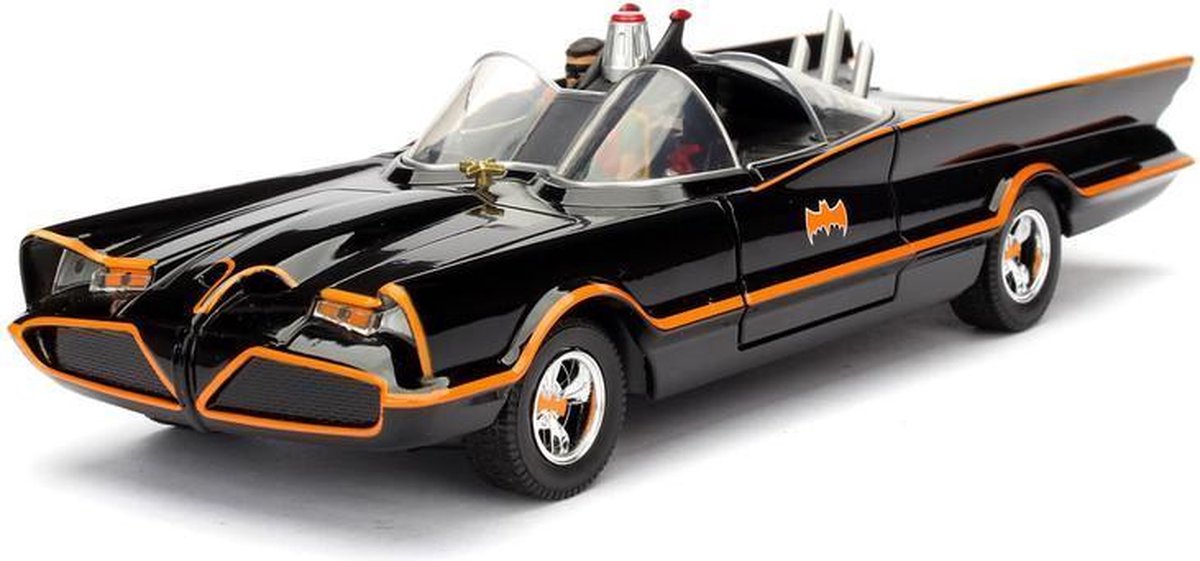 Top1Toys Jada auto Batman 1966 Classic Batmobile 1:24 die cast grijs - Zwart