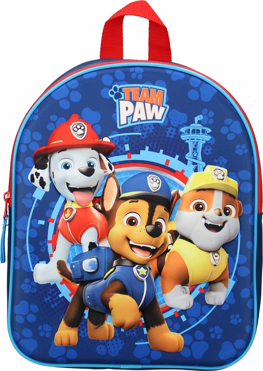 Nickelodeon rugzak Paw Patrol 3D 9 liter polyester - Blauw