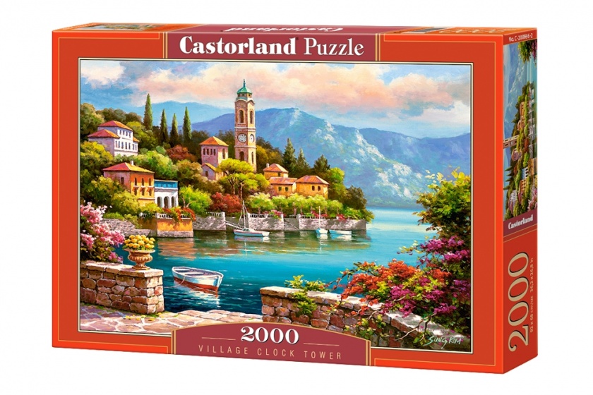 Castorland legpuzzel Village Clock Tower 2000 stukjes