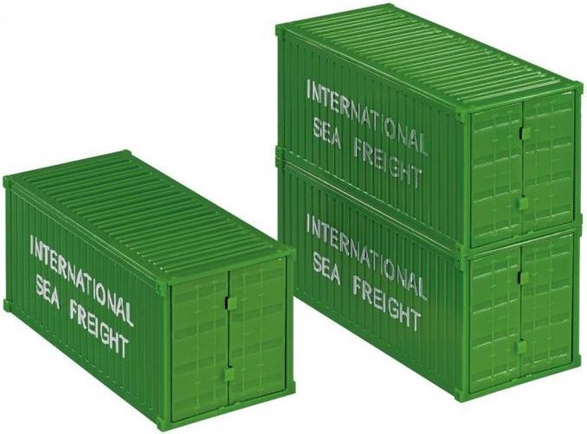 Siku Mercedes Benz vrachtwagen met twee containers/ (3921) - Groen