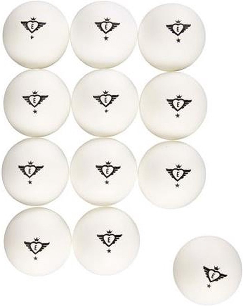 Angel Sports Tafeltennis Ballen 1 Ster Blister - Wit