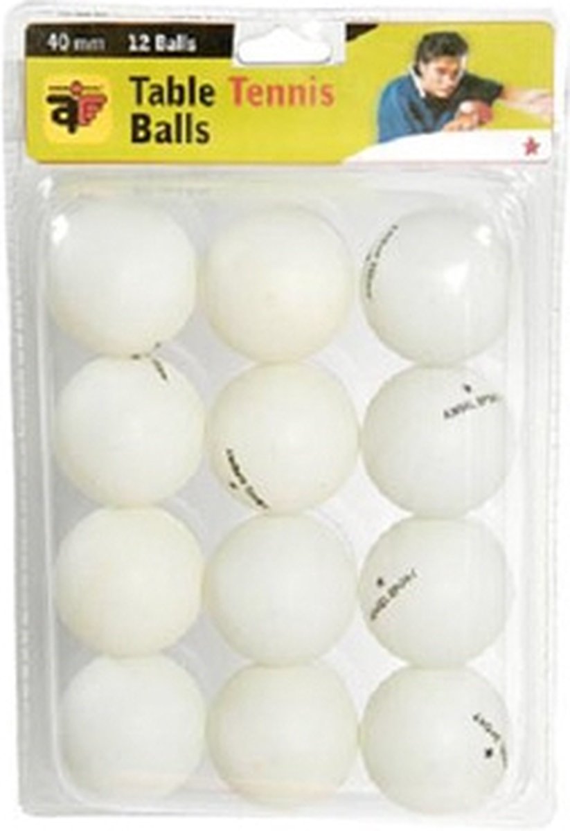 Angel Sports Tafeltennis Ballen 1 Ster Blister - Wit