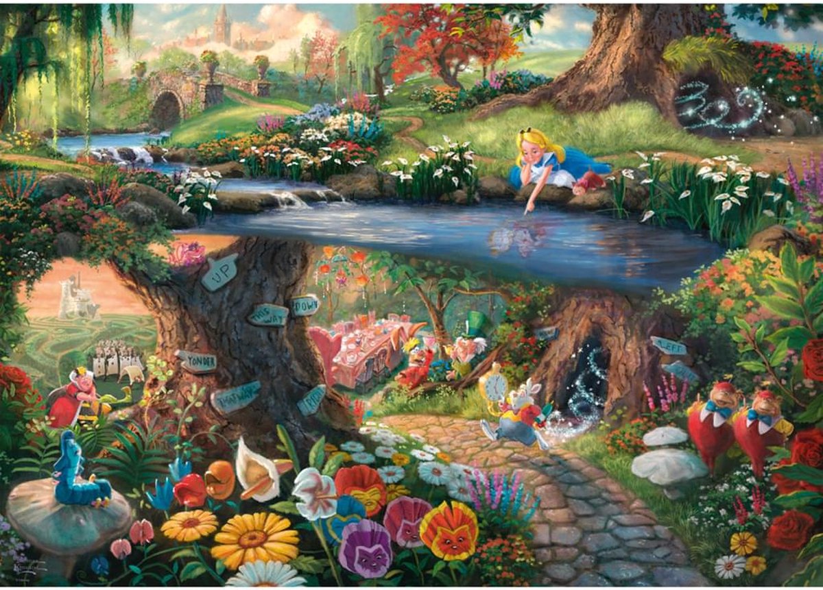 Schmidt Spiele 999 Games puzzel Disney Alice in Wonderland 37 cm 1000 stukjes