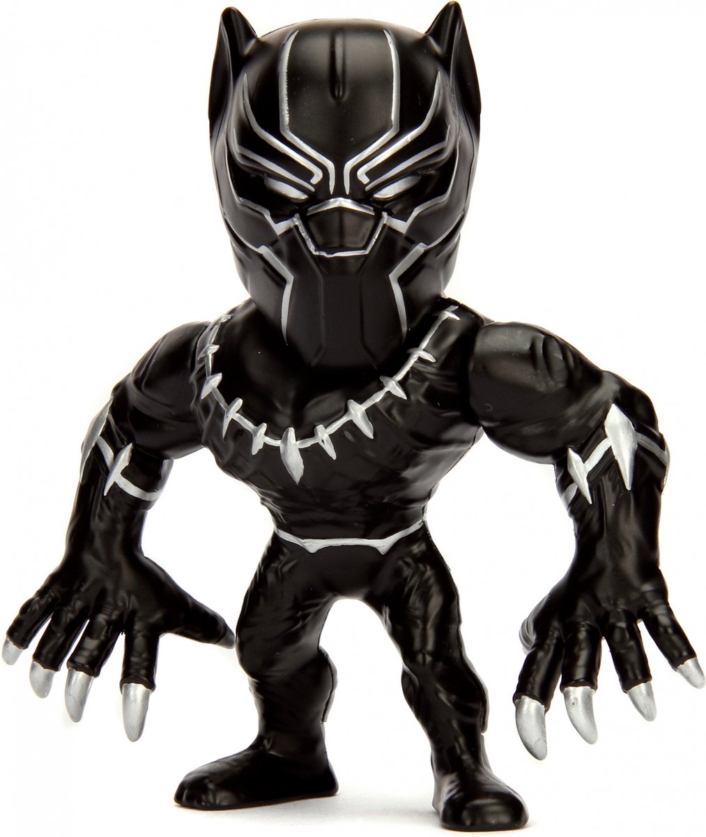 Jada speelfiguur Marvel Black Panther junior 10 cm die cast - Negro