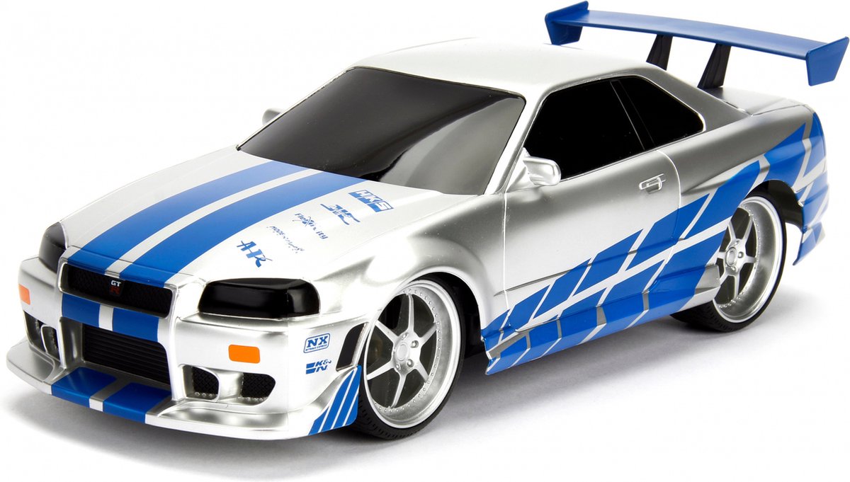 Jada RC auto Fast & Furious Nissan Skyline GTR 1:16 zilver