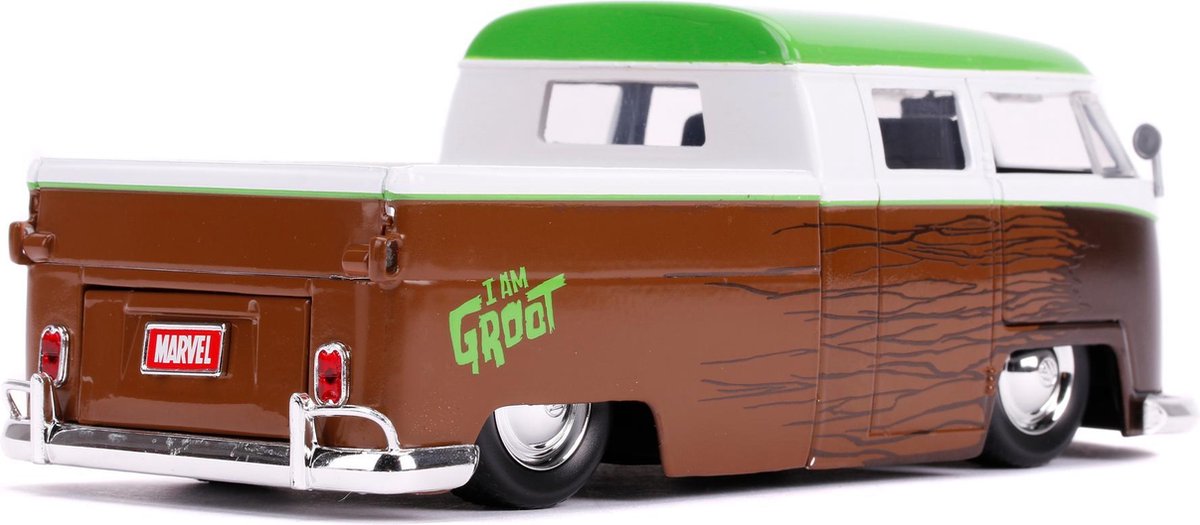 Top1Toys Jada Marvel Groot 1963 VW Bus Pickup 1:24 - Bruin