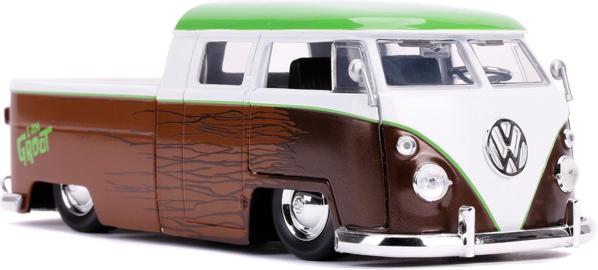 Top1Toys Jada Marvel Groot 1963 VW Bus Pickup 1:24 - Bruin