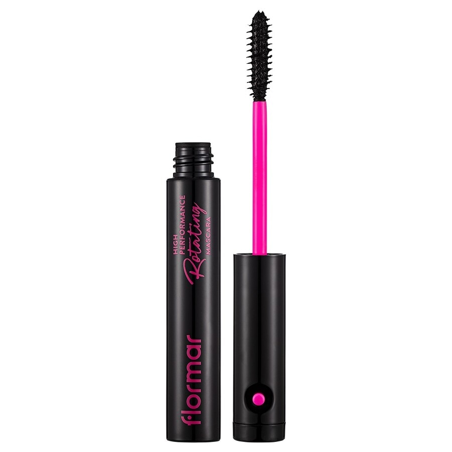 Flormar 01 Black High Performance Rotating Volume Mascara 8ml - Negro