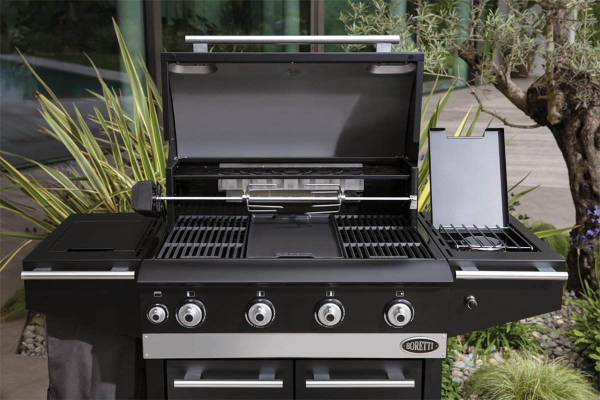 Boretti lbrido Buitenkeuken B 136 x D 62 cm - Zwart