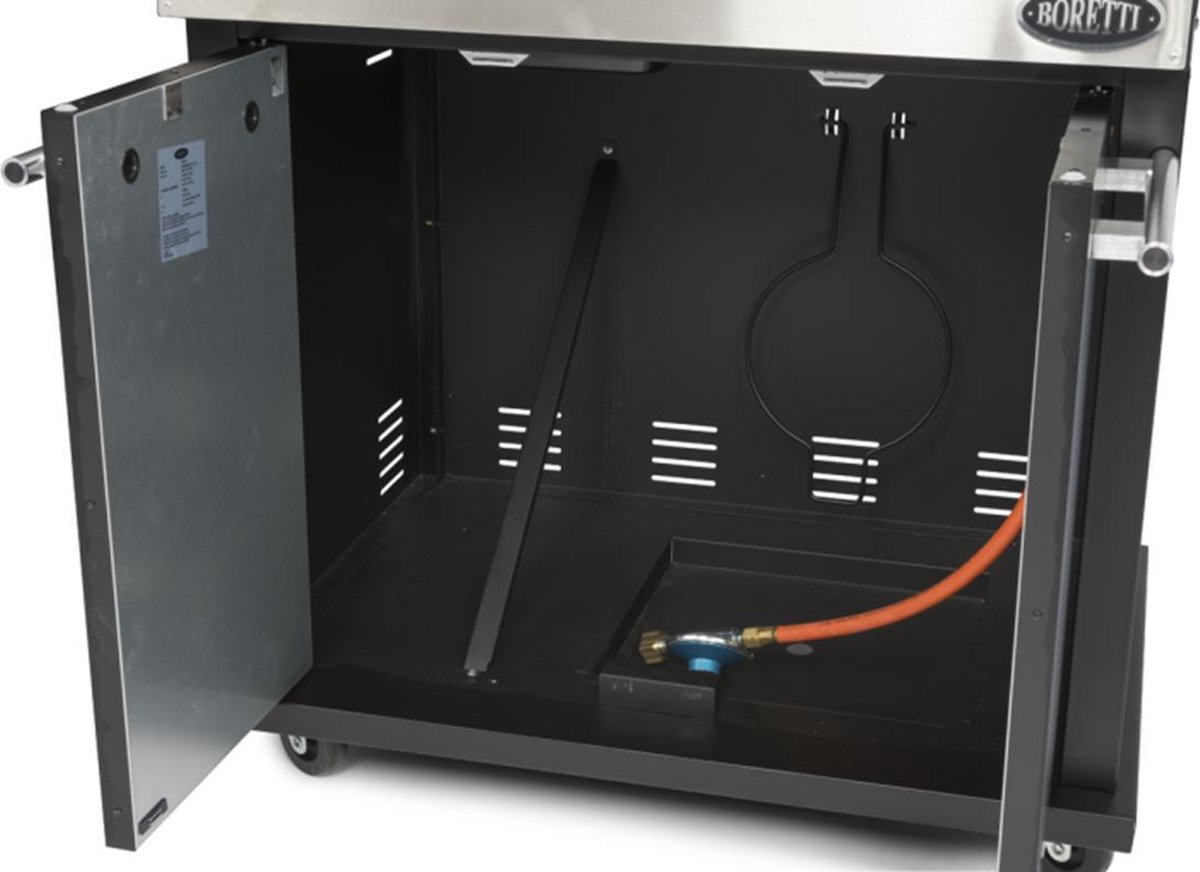 Boretti lbrido Buitenkeuken B 136 x D 62 cm - Zwart