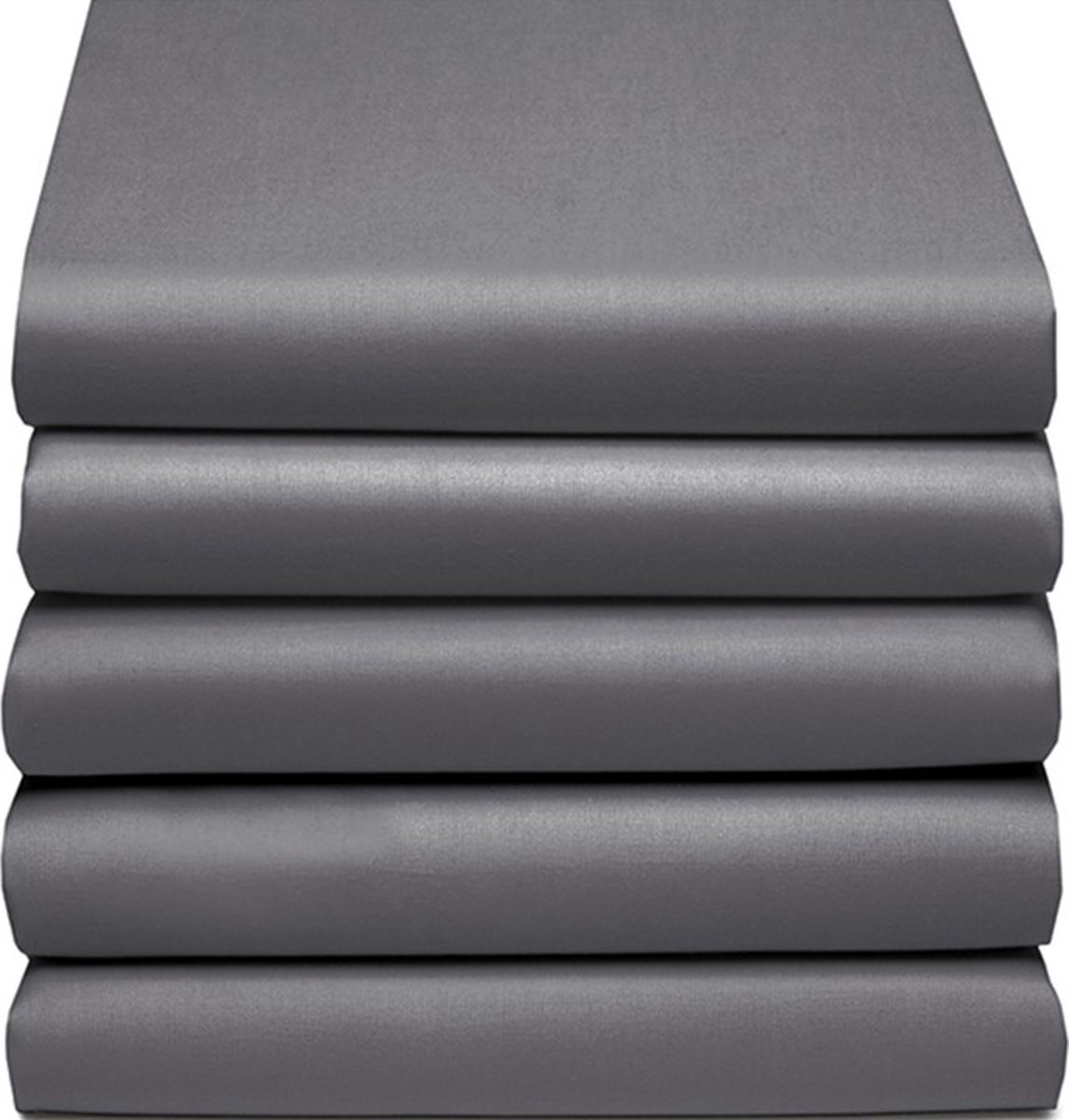 Cinderella Hoeslaken Basic Katoen 40cm Hoekhoogte - Anthracite 90x200cm - Grijs