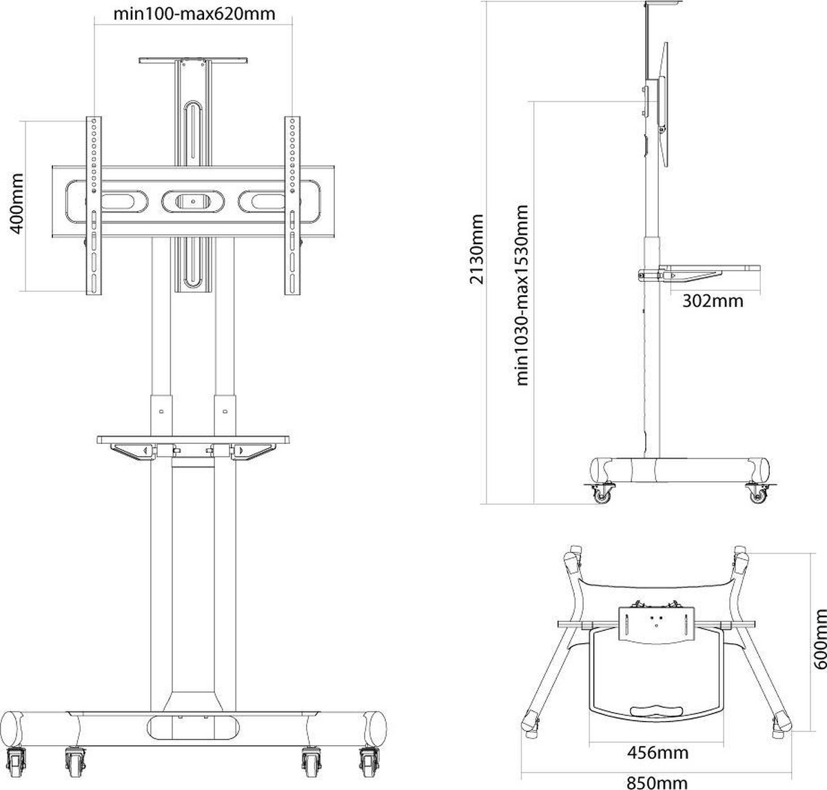 NeoMounts BY NEWSTAR by Newstar NM-M1700BLACK (32-75") - Zwart
