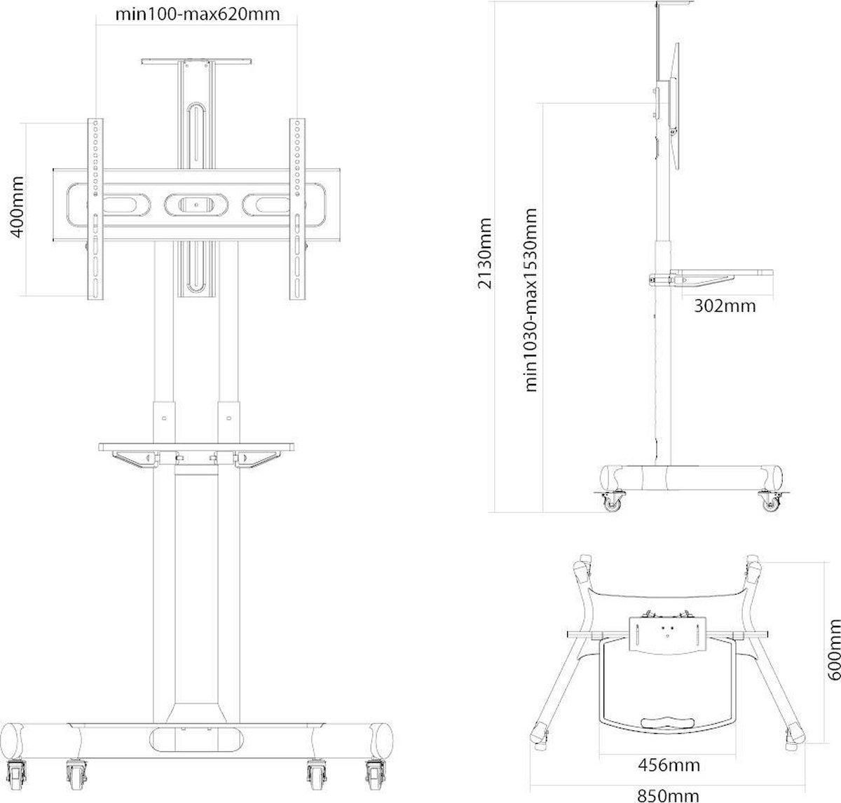 NeoMounts BY NEWSTAR by Newstar NM-M1700BLACK (32-75") - Zwart
