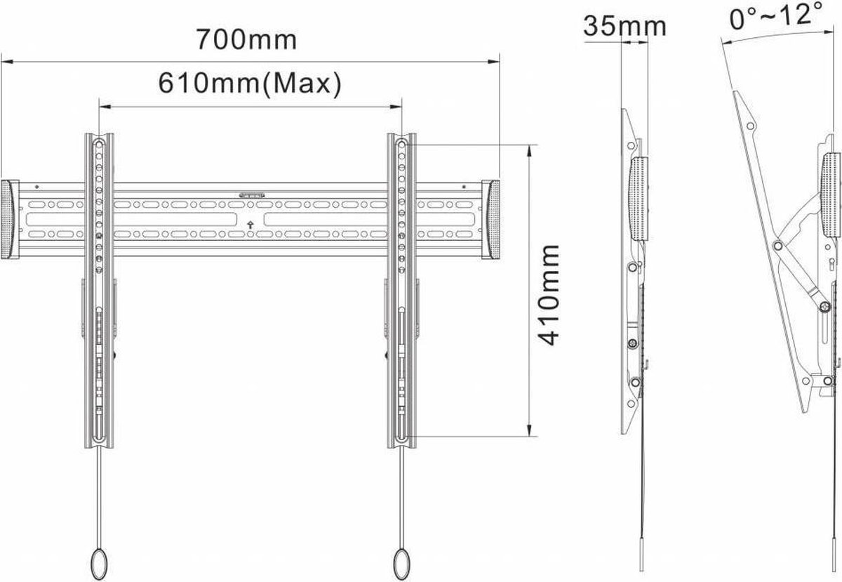 NeoMounts BY NEWSTAR by Newstar NM-W365BLACK (37-65") - Zwart