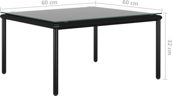 Vidaxl 5-delige Loungeset Met Kussens Pvc - Zwart