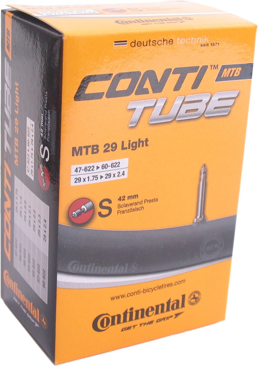Continental binnenband Tube Light 29 x 1,75 (47 622) - Zwart