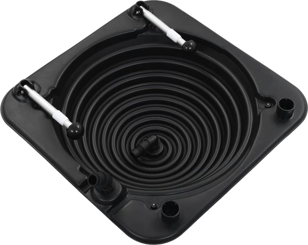 Vidaxl Zwembadverwarming Solar 75x75x36 Cm Hdpe Aluminium - Silver