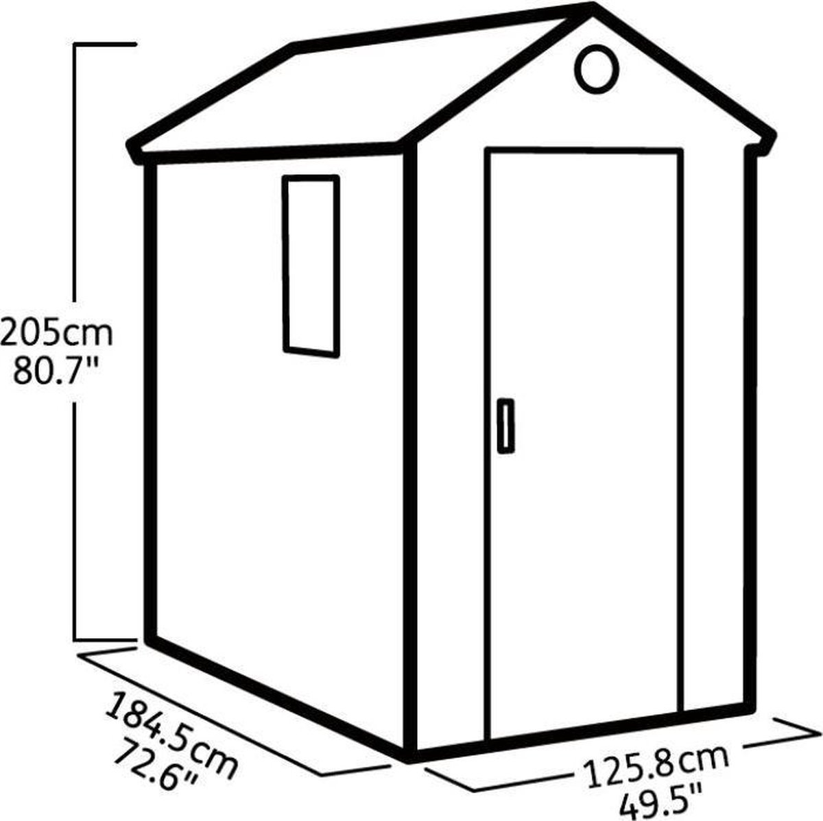 Keter Darwin Tuinhuis - Bruin