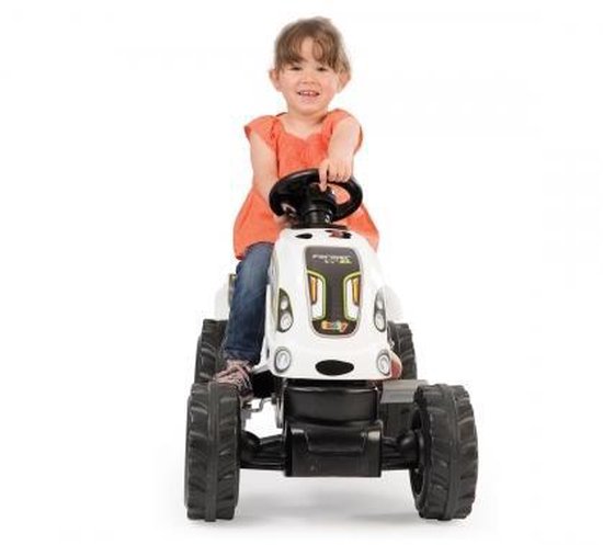 Smoby Kindertractor En Aanhanger Farmer Xl En - Wit