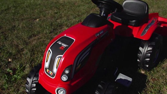 Smoby Kindertractor En Aanhanger Farmer Xl En - Wit