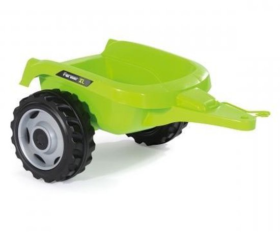 Smoby Kindertractor En Aanhanger Farmer Xl En - Wit