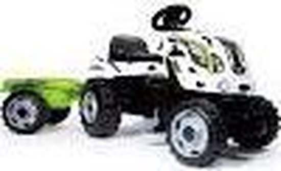 Smoby Kindertractor En Aanhanger Farmer Xl En - Wit