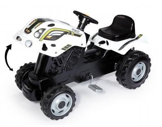 Smoby Kindertractor En Aanhanger Farmer Xl En - Wit