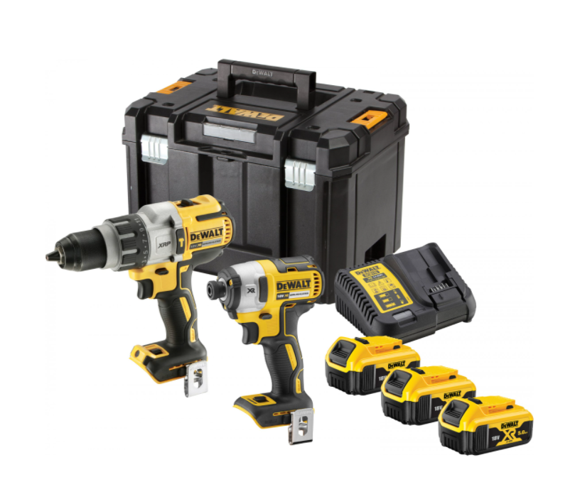 DeWalt DCK276P3T | Combiset | XRP Schroef/klopboormachine DCD996 + slagschroevendraaier DCF887 | 18V XR | Brushless | 3x5.0Ah | in TSTAK