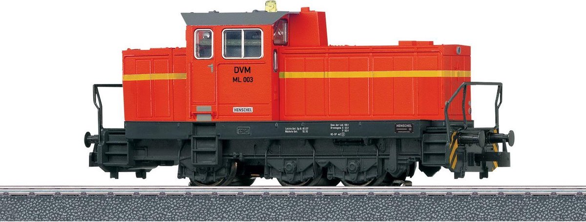 Märklin Marklin diesellocomotief Henschel DHG700 11,2 cm staal - Rood