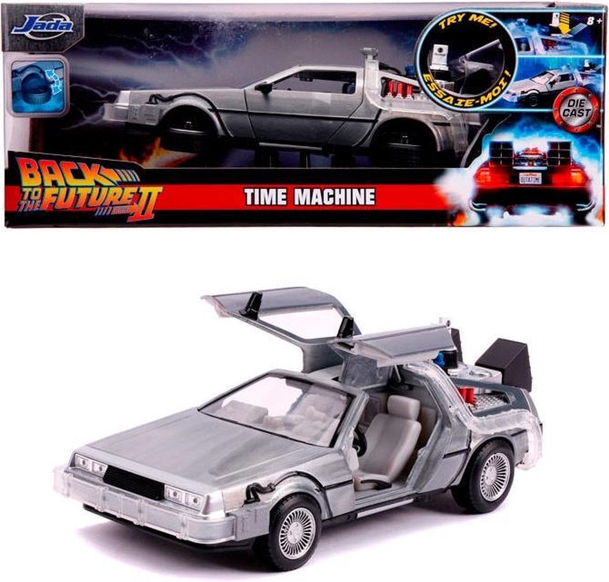 JADA TOYS Jada auto Back to the Future 2 DeLorean 1:24 die cast zilver - Grijs