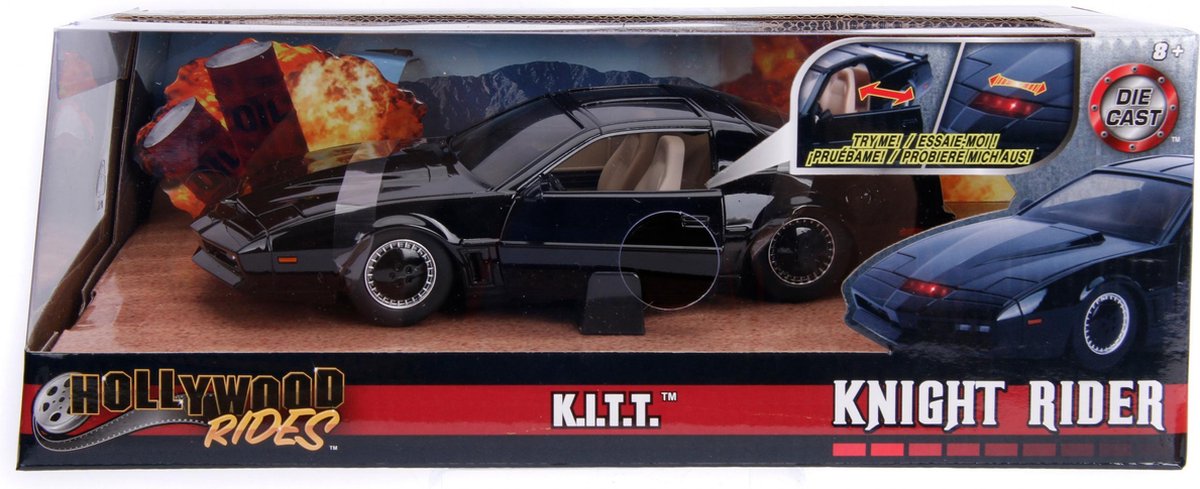 JADA TOYS Jada auto Knight Rider Kitt Pontiac Trans AM 1:24 die cast - Zwart