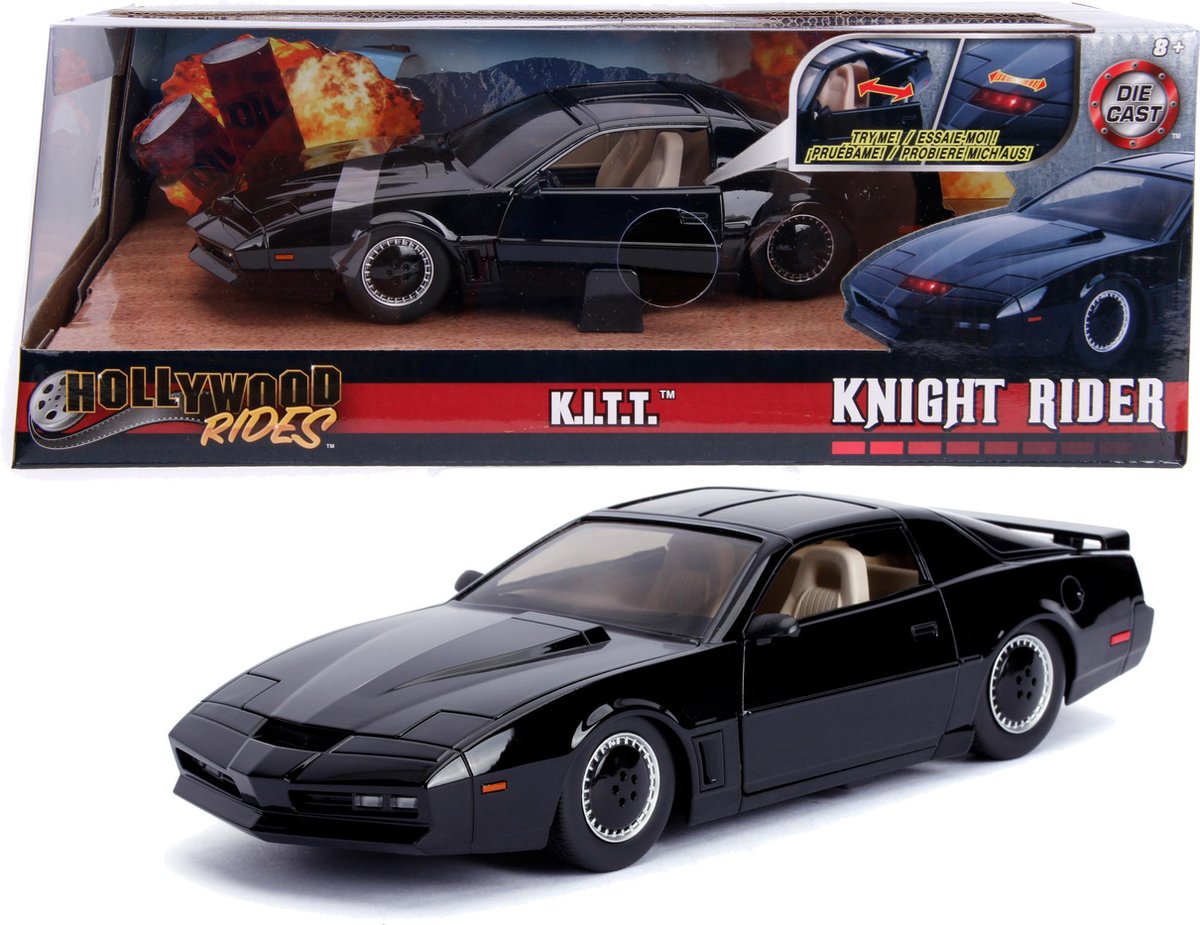 JADA TOYS Jada auto Knight Rider Kitt Pontiac Trans AM 1:24 die cast - Zwart