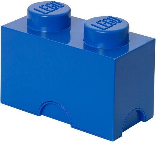 Lego Set Van 2 - Opbergbox Brick 2, - - Blauw