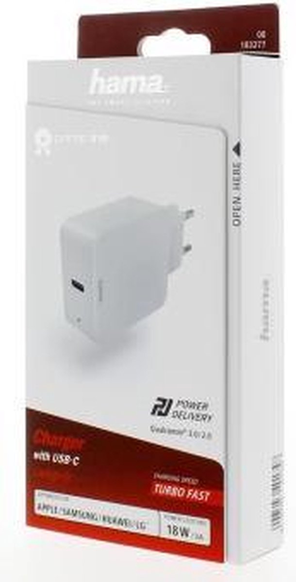 Hama 183277 Reislader 3A 18W - Wit
