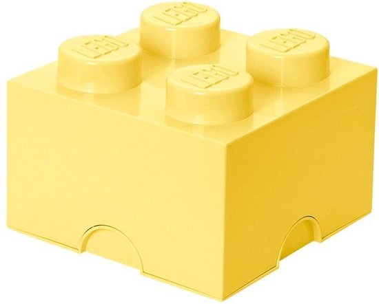 Lego Set Van 2 - Opbergbox Brick 4, Pastel - - Geel