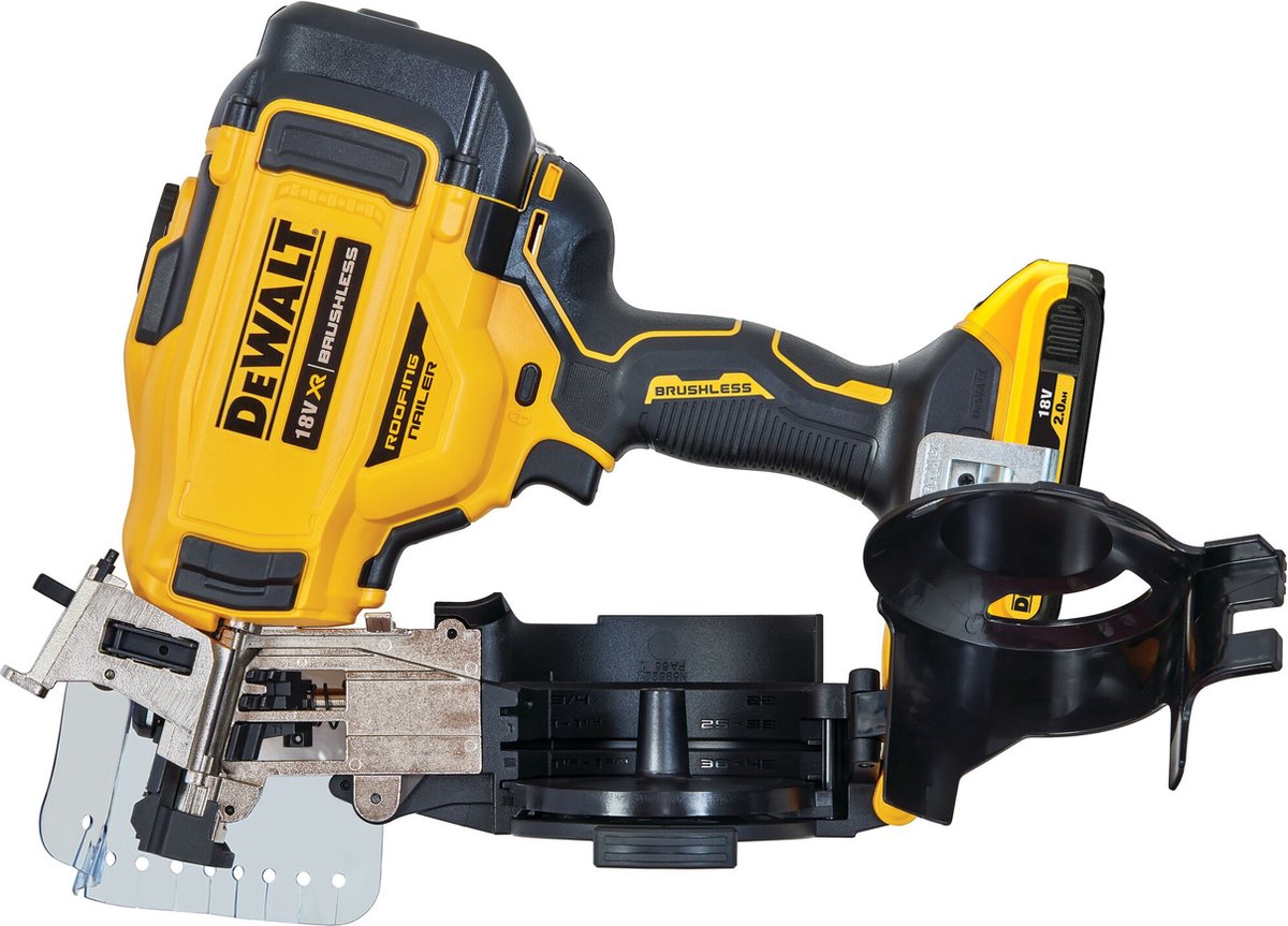 DeWalt DCN45RND2 | Roofing Nailer | 18V | 2.0Ah | LI-Ion accu