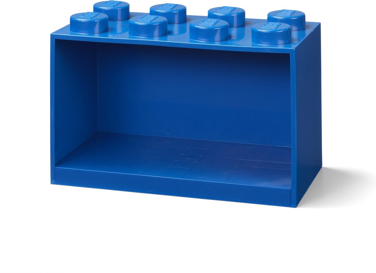 Lego wandschap 8 noppen 32 x 16 x 21 cm polypropyleen - Blauw