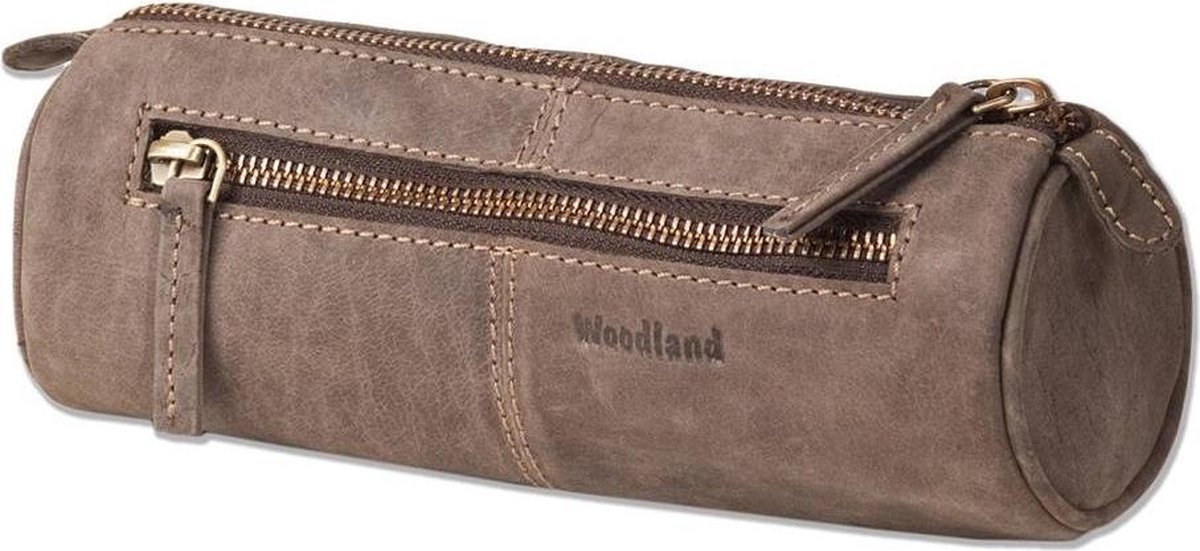 Woodland Luxe Leren Pennenetui - Bruin