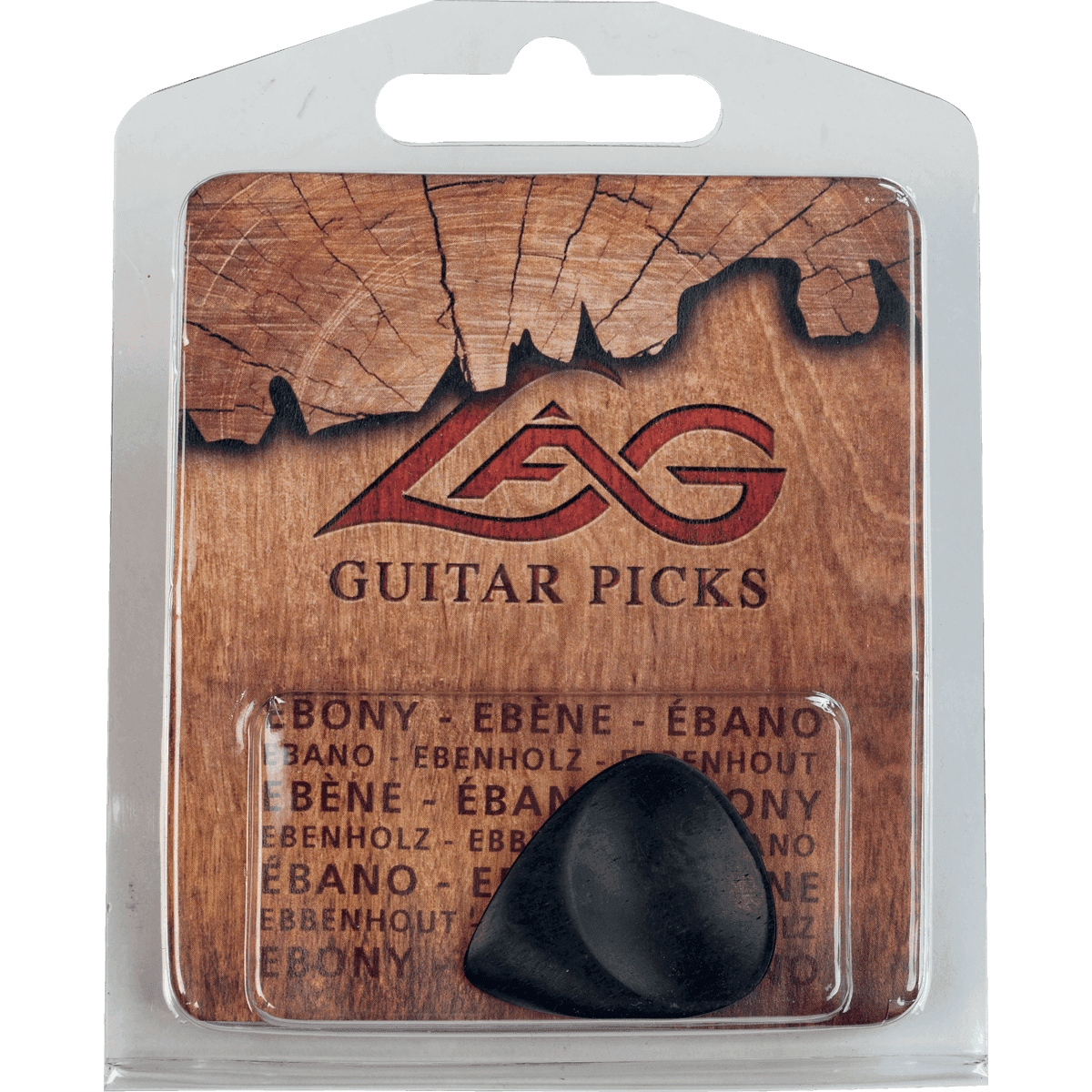 LAG Guitars 1EB Ebony plectrum ebben (per stuk)