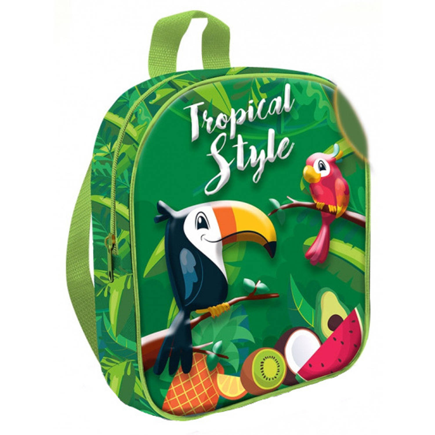 Kids Licensing Schooltas Tropical Style 24 Cm Polyester - Groen