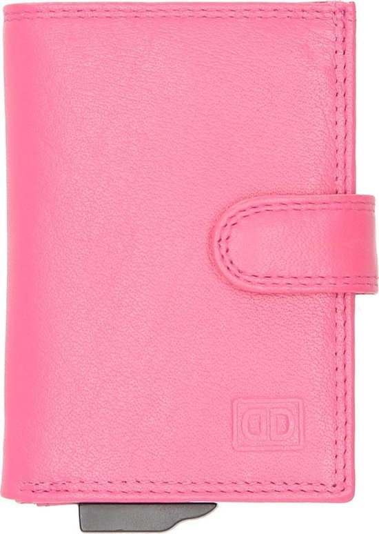 Double-d Jaipur Leren Creditcardhouder Rfid - Roze