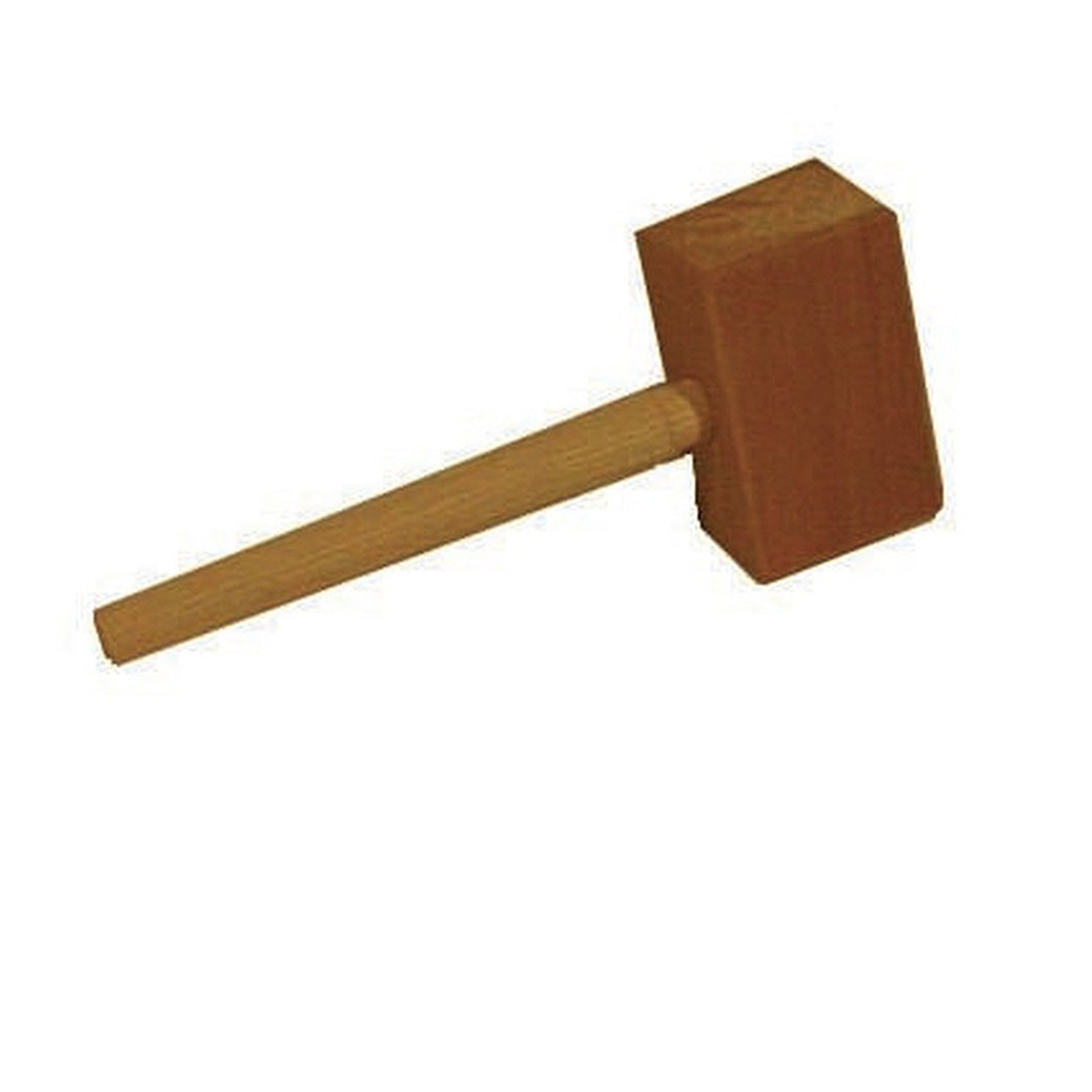 Houten hamer / timmerhamer / beitelhamer 36 cm - - Bruin