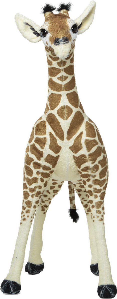 Melissa & Doug knuffel Baby Giraffe 85 cm pluche beige/bruin