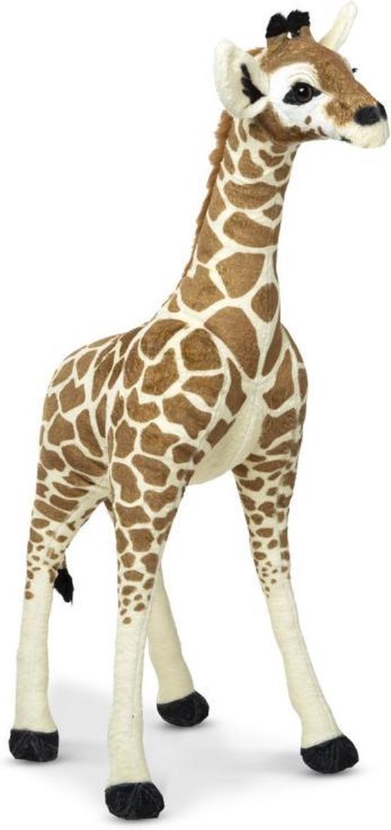 Melissa & Doug knuffel Baby Giraffe 85 cm pluche beige/bruin