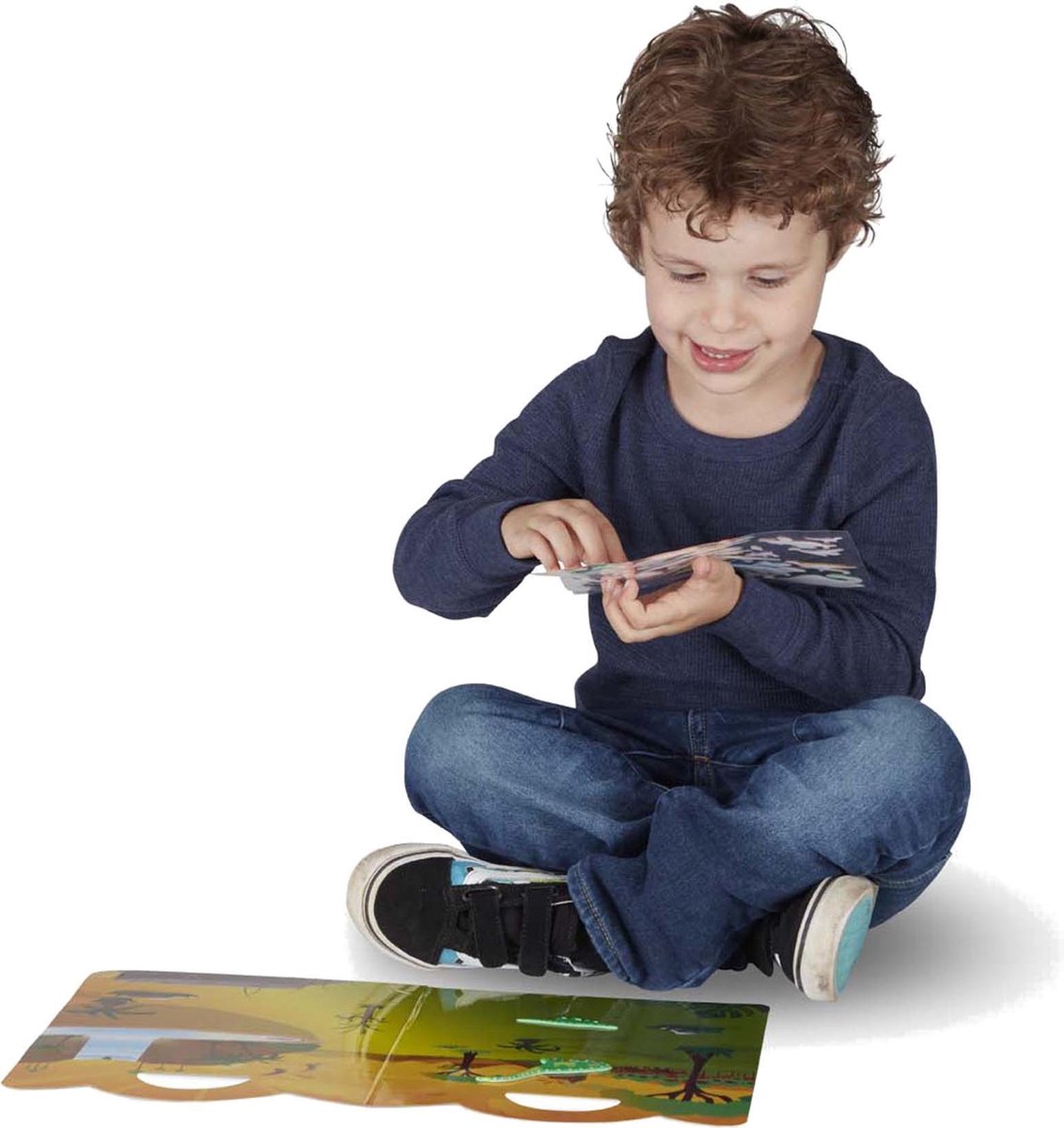 Melissa & Doug stickerboek Puffy Dinosaur karton 37 delig