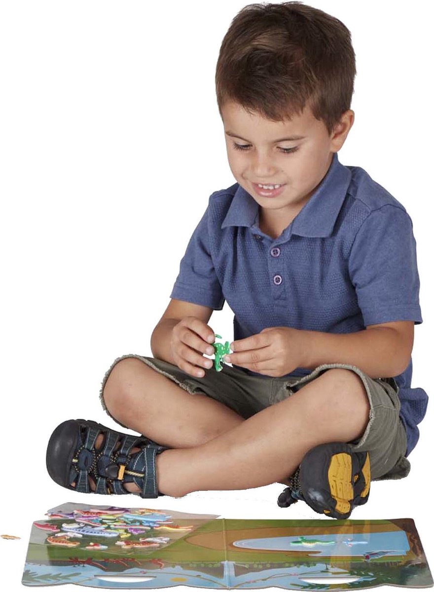 Melissa & Doug stickerboek Puffy Dinosaur karton 37 delig
