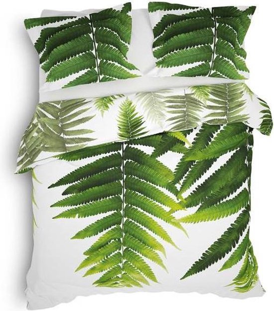 Heckett & Lane Dekbedovertrek Mala - Pure - Lits-jumeaux Xl 260x200/220 Cm - Groen