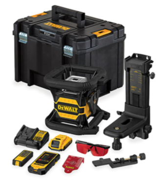 DeWalt DCE080D1RS | Roterende laser | | 18 V | 2.0 Ah | Li-ion met Bluetooth - Rojo